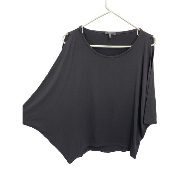 Eileen Fisher Top Sleeveless Batwing Stretch Jersey Black Size PP - Picture 3 of 8